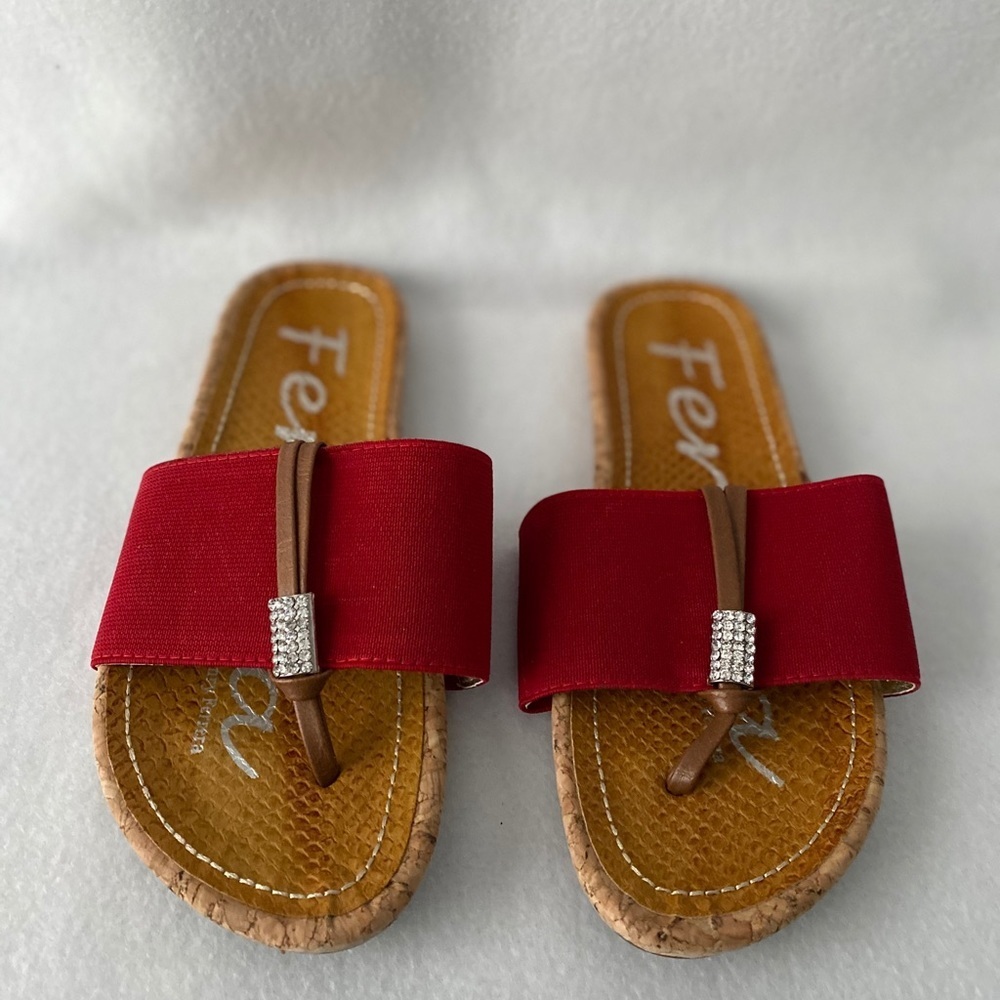 Ferrera by Henry Ferrera Red Size 7 Thong Sandals